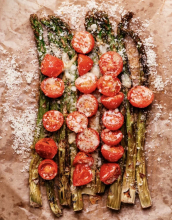 Запечённая спаржа